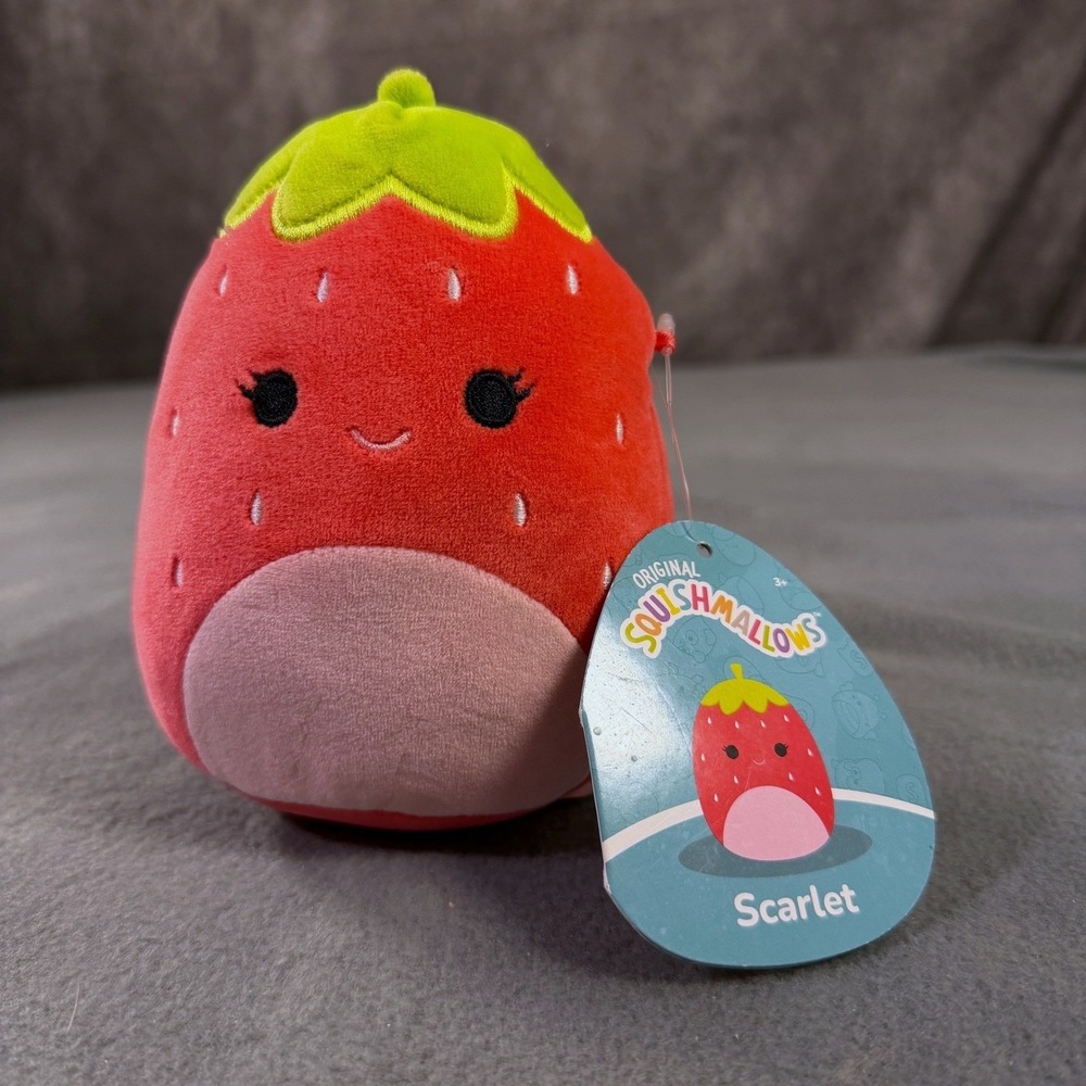 Squishmallows Scarlet the Strawberry 5‎ inch Fruit Plush NWT Jazwares S5 #336